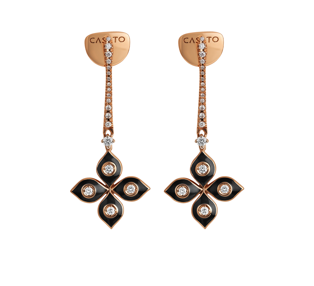 Серьги CASATO Mikou ORX-1615BT-P-BKC16 - фото 1 – Mercury