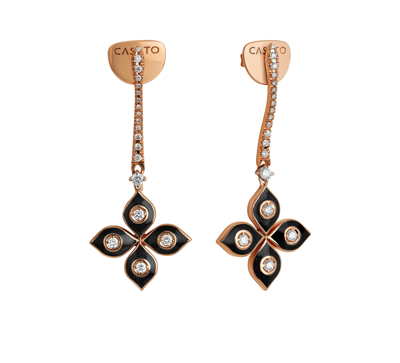 Серьги CASATO Mikou ORX-1615BT-P-BKC16 - фото 2 – Mercury