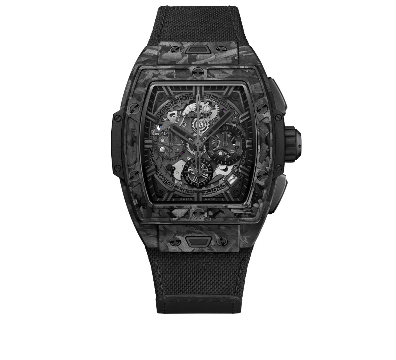 Часы Spirit of Big Bang Frosted Carbon HUBLOT Big Bang 642.QK.0110.NR - фото 1 – Mercury