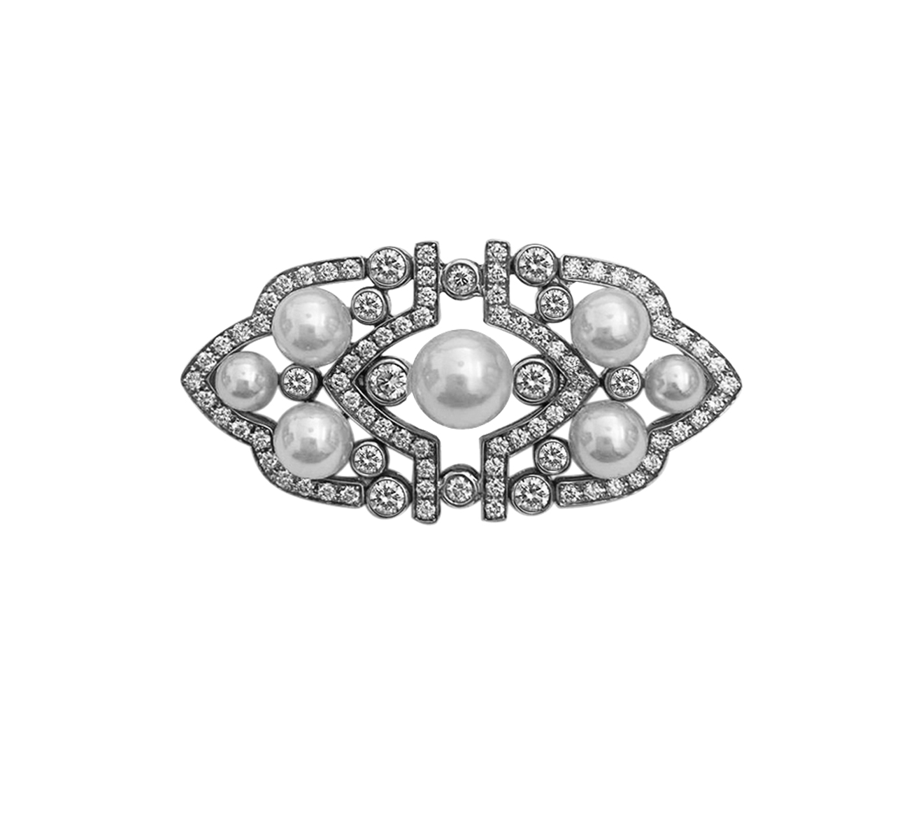Брошь Utopia Art Deco YDSP1BB - фото 1 – Mercury