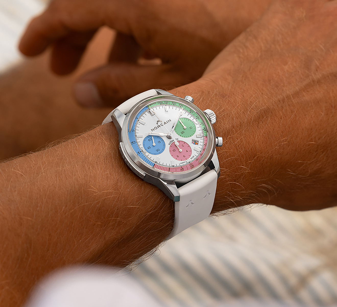 Часы Freedom 60 Chrono Enjoy Life Special Edition NORQAIN Freedom N2201.19S01.C01.R01 - фото 2 – Mercury