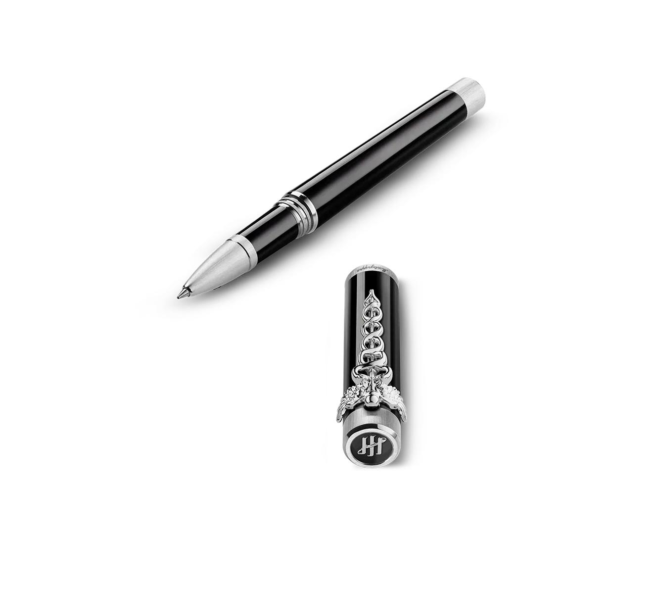 Ручка-роллер Montegrappa Zero Caduceus ISZECRIP - фото 3 – Mercury