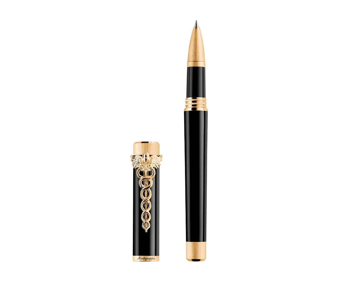 Ручка-роллер Montegrappa Zero Caduceus ISZECRIY - фото 1 – Mercury