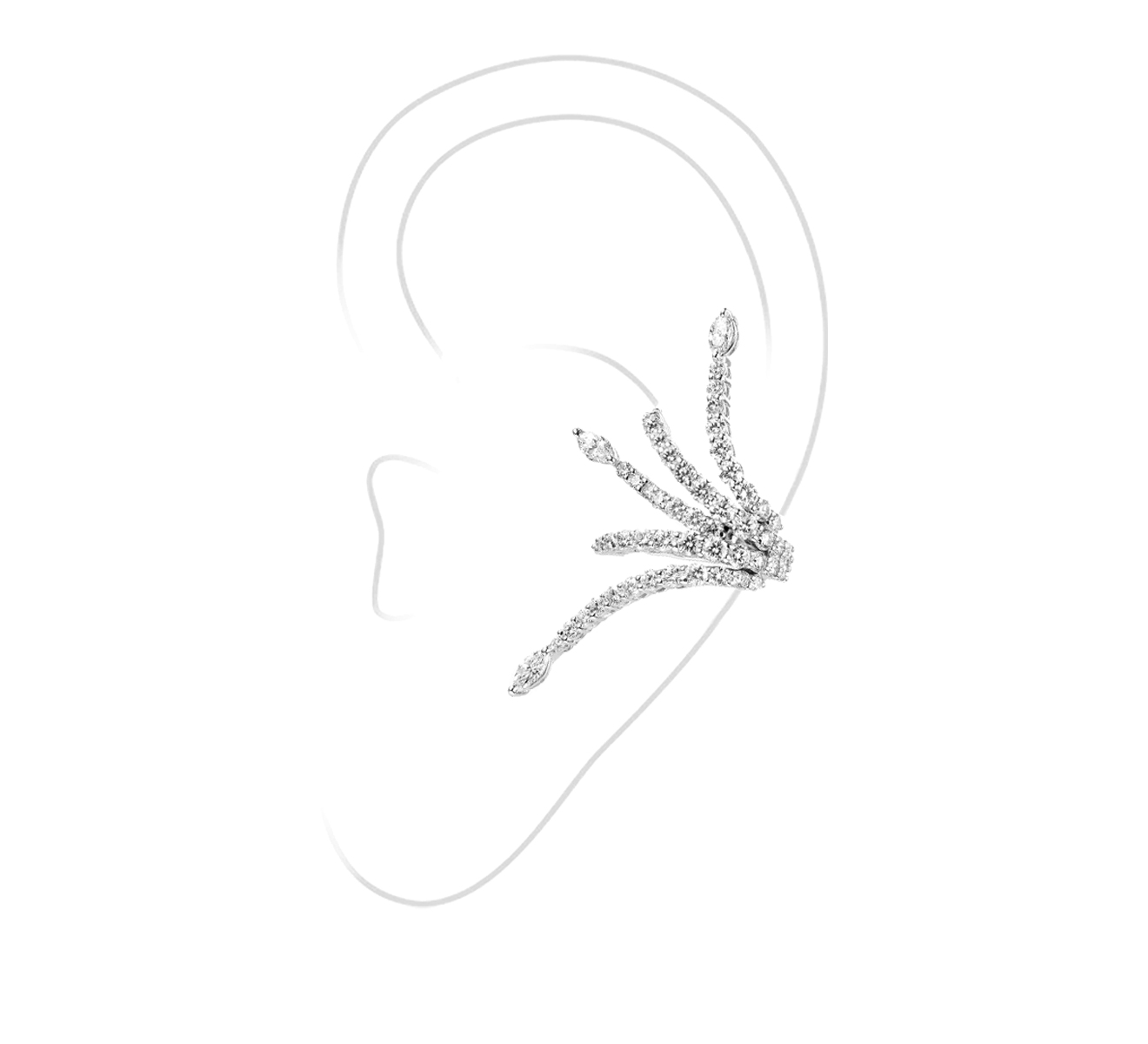 Серьга Yeprem Whisper EA2308 - фото 2 – Mercury