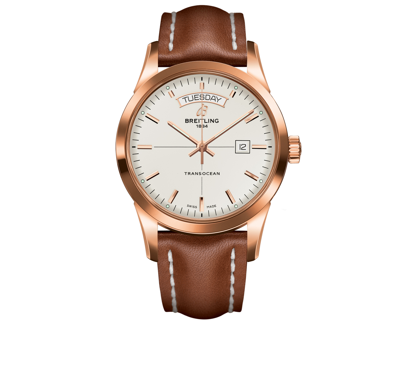 Transocean Day Date Breitling Transocean R4531012 G752 434X 43 Mercury
