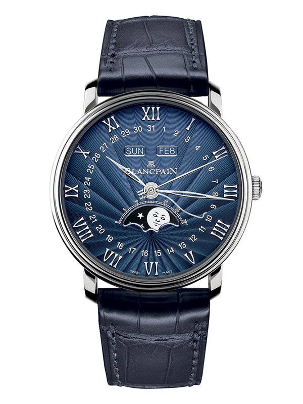 Часы Ultraplate Blancpain Villeret 6653Q 1529 55B, 40 мм, белое