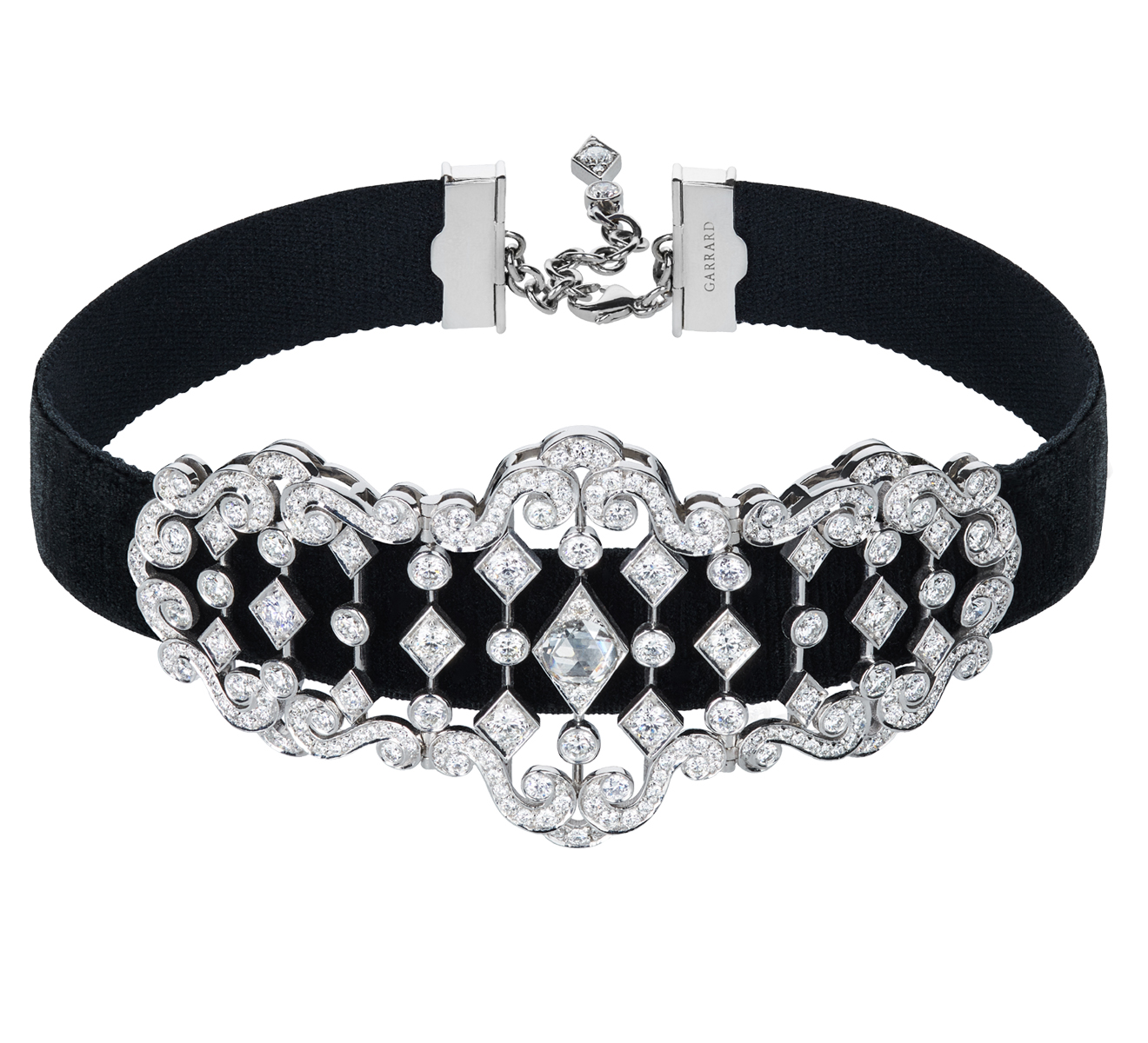 Колье-чокер GARRARD Albemarle Heritage 2014976, белое золото ...