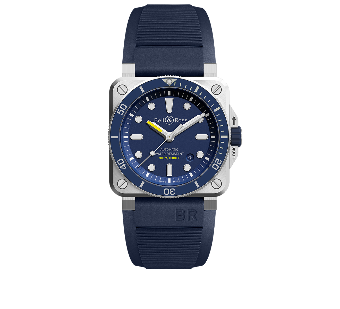 Diver Blue Bell Ross BR 03 BR0392 D BU ST SRB