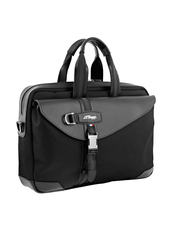 Сумка с клапаном S.T. Dupont Defi Millenium 174000, кожа, нейлон | Mercury