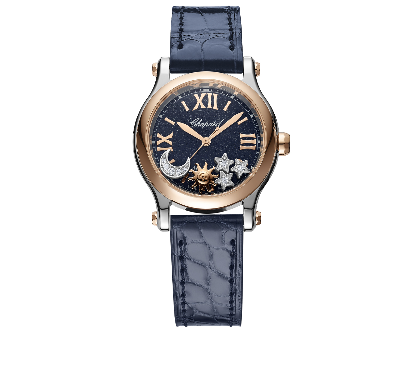 【コバラ77】 Часы Happy Sun, Moon and Stars Chopard Happy Sport 278573-6027, 30