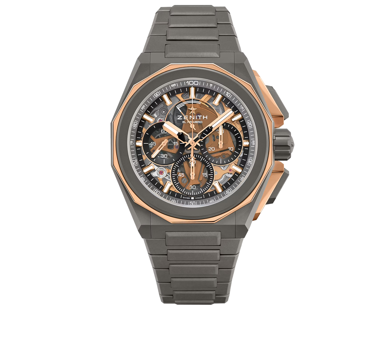 Часы Defy Extreme ZENITH Defy 87.9100.9004/03.I001, 45 мм, титан