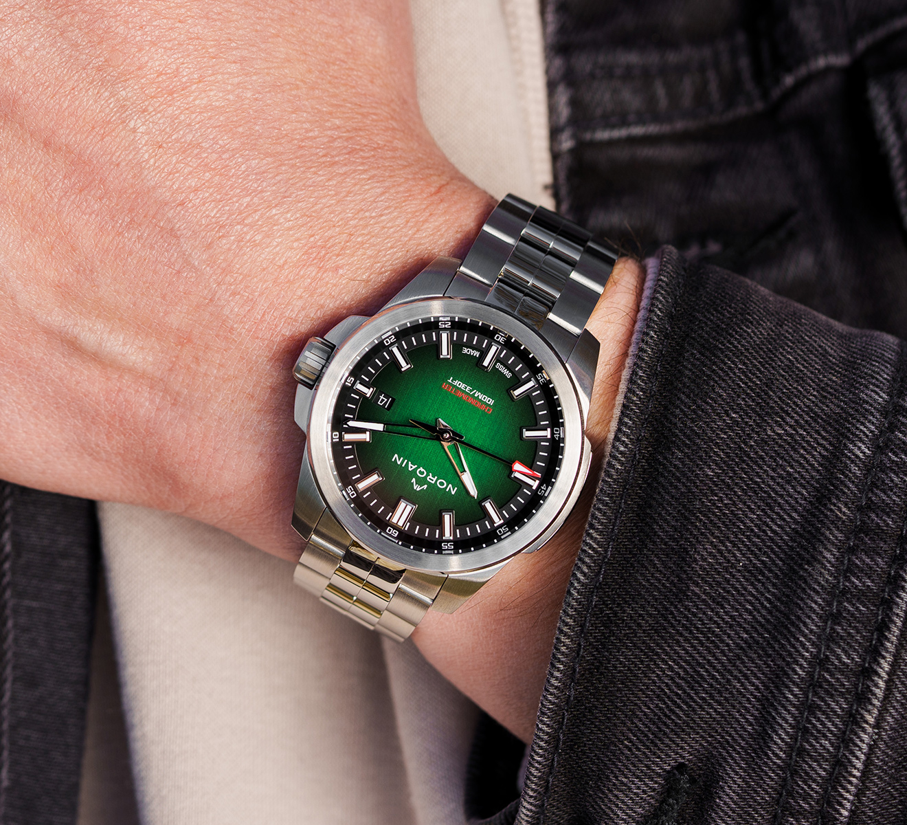 Часы Independence Green NORQAIN Independence N3008.08S01.E01.S01