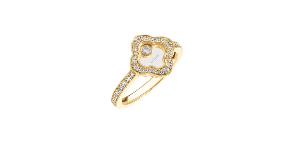 Кольцо Chopard Happy Diamonds 826955-0002, жёлтое золото, бриллианты ...