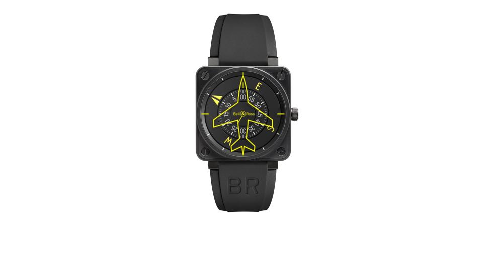 Часы Heading Bell&Ross BR 01 BR0192-HEADING, 46 мм, сталь, циферблат в ...