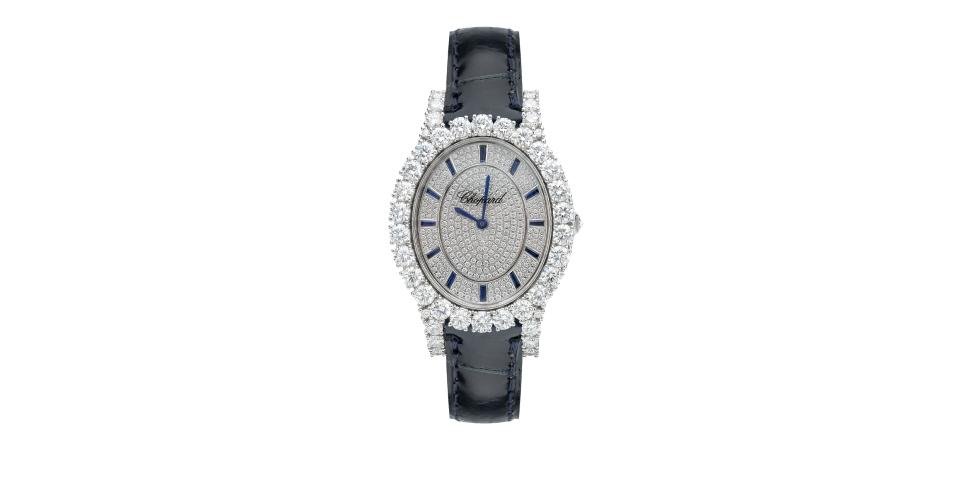 Часы White Gold Pave Blue Chopard L'Heure du Diamant 139383-1034