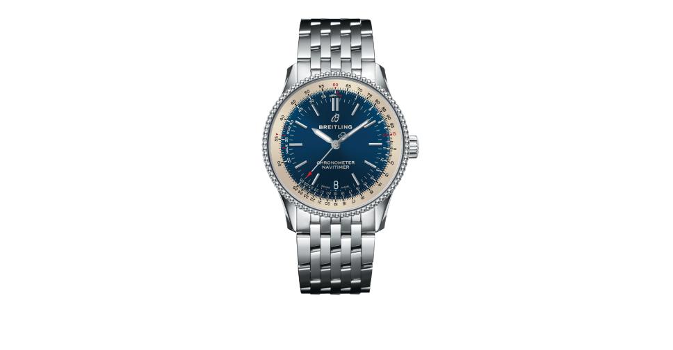 breitling navitimer 38mm blue