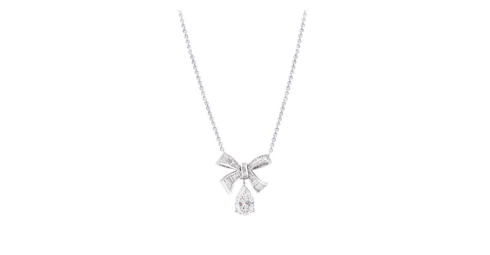 Graff Rgp 837 Кулон GRAFF Bow Motif RGP 616, белое золото, бриллианты | Mercury